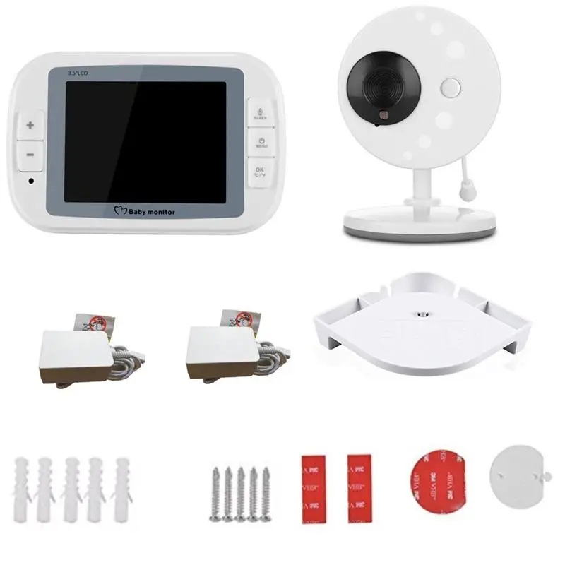 3.5 Inch LCD Display 2.4GHZ Wireless Digital Audio Video Baby Monitor With Security Camera Two Way Talkback System with AU Plug
3.5 Inch LCD Display 2.4GHZ Wireless Digital Audio Video Baby Monitor With Security Camera Two Way Talkback System with AU Plug