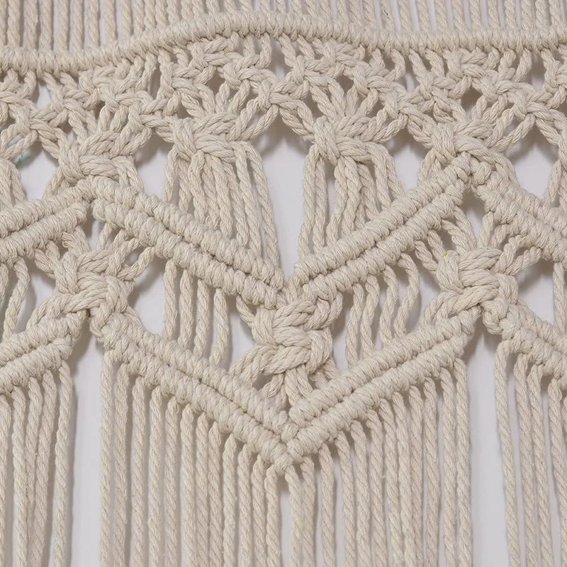 

180 * 95CM Macrame Tapestry Hand Woven Bohemian Cotton Tapestry For Room Divider Window Door Curtains Wedding Background