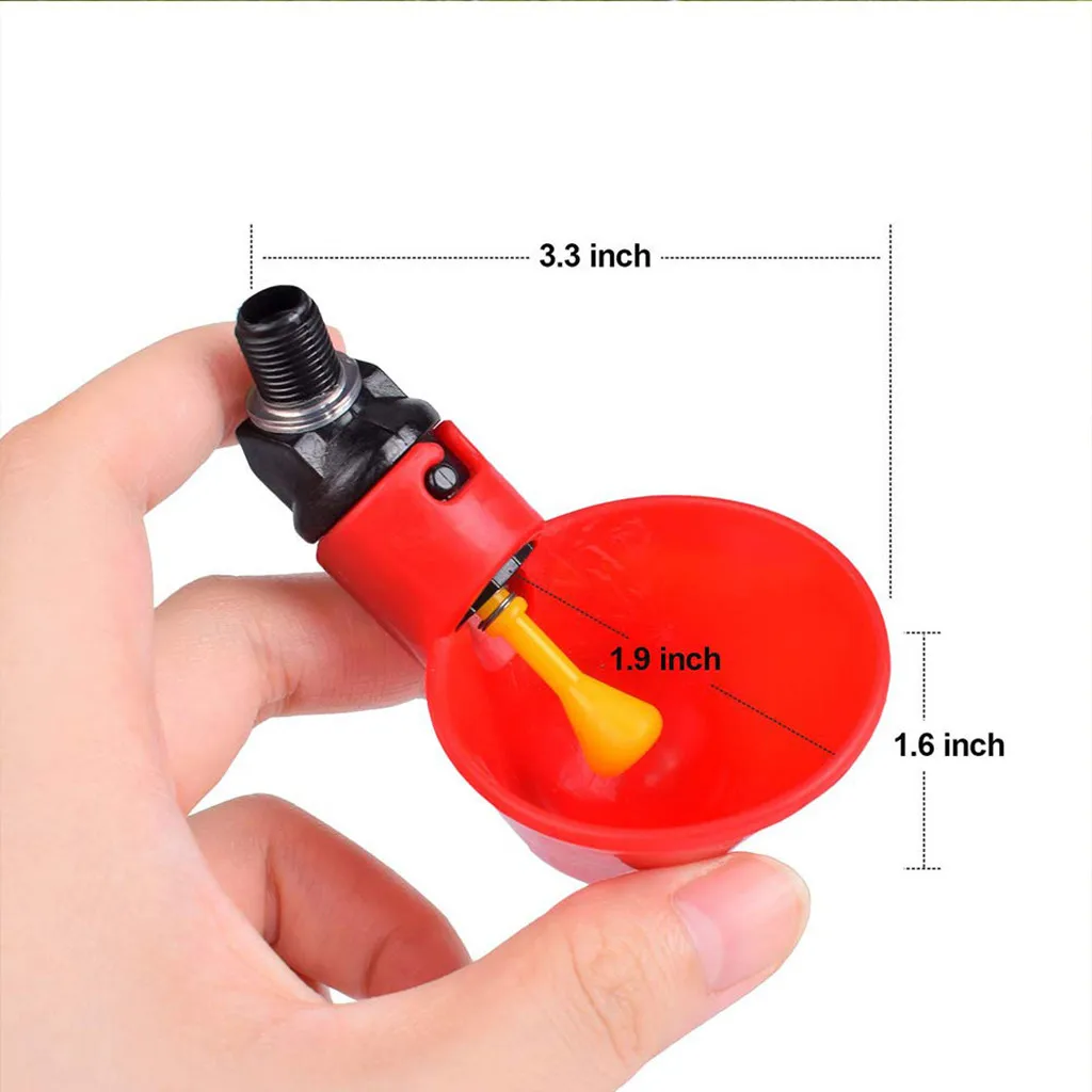 24 pcs/lot Automatic Chicken Quail Drinker Chicken Waterer Bowl With Yellow Nipple Farm Poultry Drinking Water System
24 pcs/lot Automatic Chicken Quail Drinker Chicken Waterer Bowl With Yellow Nipple Farm Poultry Drinking Water System