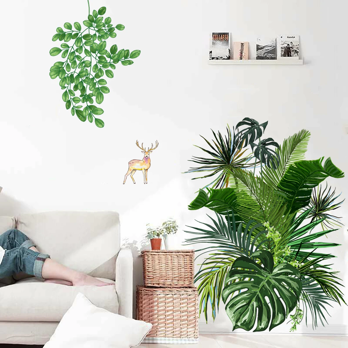 Green Plant Flower Wallpaper Bedroom Living Room Home Decoration Sticker DIY Vinyl Wallpaper Bedroom Decoration Plant Stickers
Green Plant Flower Wallpaper Bedroom Living Room Home Decoration Sticker DIY Vinyl Wallpaper Bedroom Decoration Plant Stickers