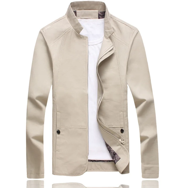 Large size M-5XL men's jacket pure color simple stand-up collar fashion jacket/top Men slim long-sleeved jacket male clothing
Large size M-5XL men's jacket pure color simple stand-up collar fashion jacket/top Men slim long-sleeved jacket male clothing