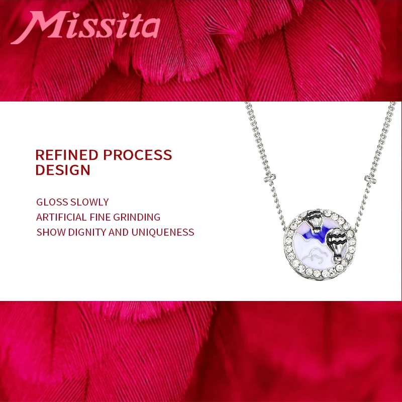 MISSITA Crysral Hot Air Balloon Necklace for Women Anniversary Party Gift Brand Fashion Jewelry Hot Sale collares de moda 2019
MISSITA Crysral Hot Air Balloon Necklace for Women Anniversary Party Gift Brand Fashion Jewelry Hot Sale collares de moda 2019