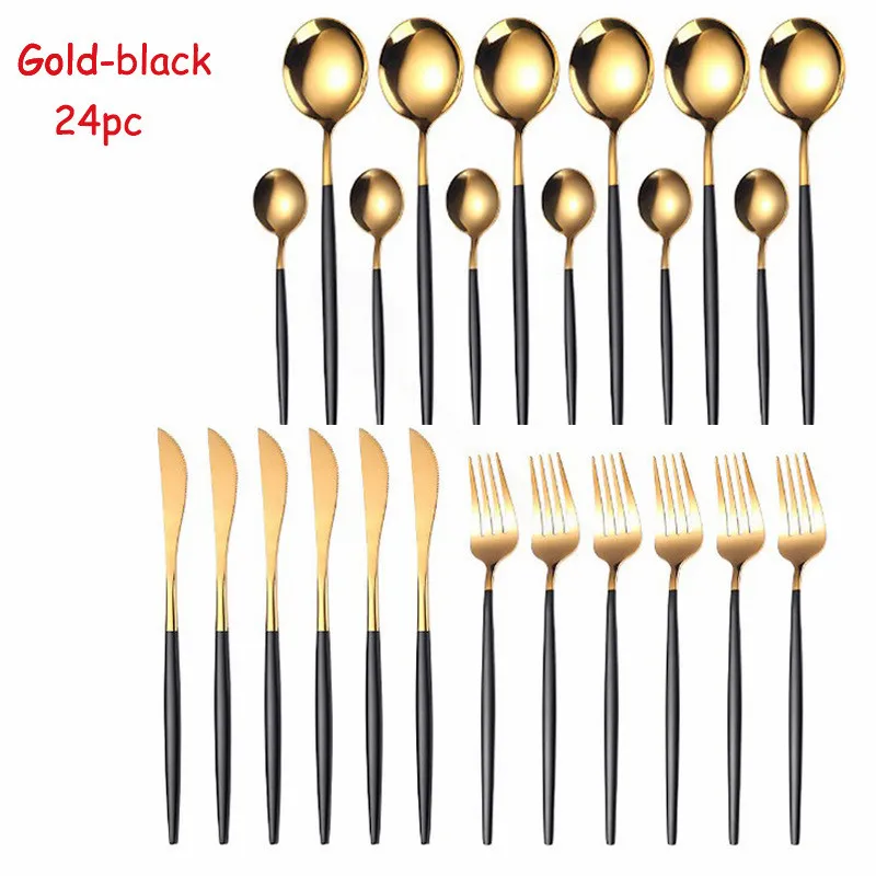 Gold Tableware Set Stainless Steel Cutlery Set 24 Pcs Gold Cutlery Green Dinnerware Cutlery Western Dinner Fork Spoon Knife Set
Gold Tableware Set Stainless Steel Cutlery Set 24 Pcs Gold Cutlery Green Dinnerware Cutlery Western Dinner Fork Spoon Knife Set