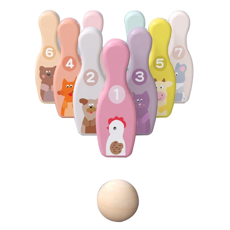 1Set Brain Developmental Toy Wooden Children's Bowling Toy for Toddlers Bowling Game Set Educational Coordination Toy 
1Set Brain Developmental Toy Wooden Children's Bowling Toy for Toddlers Bowling Game Set Educational Coordination Toy