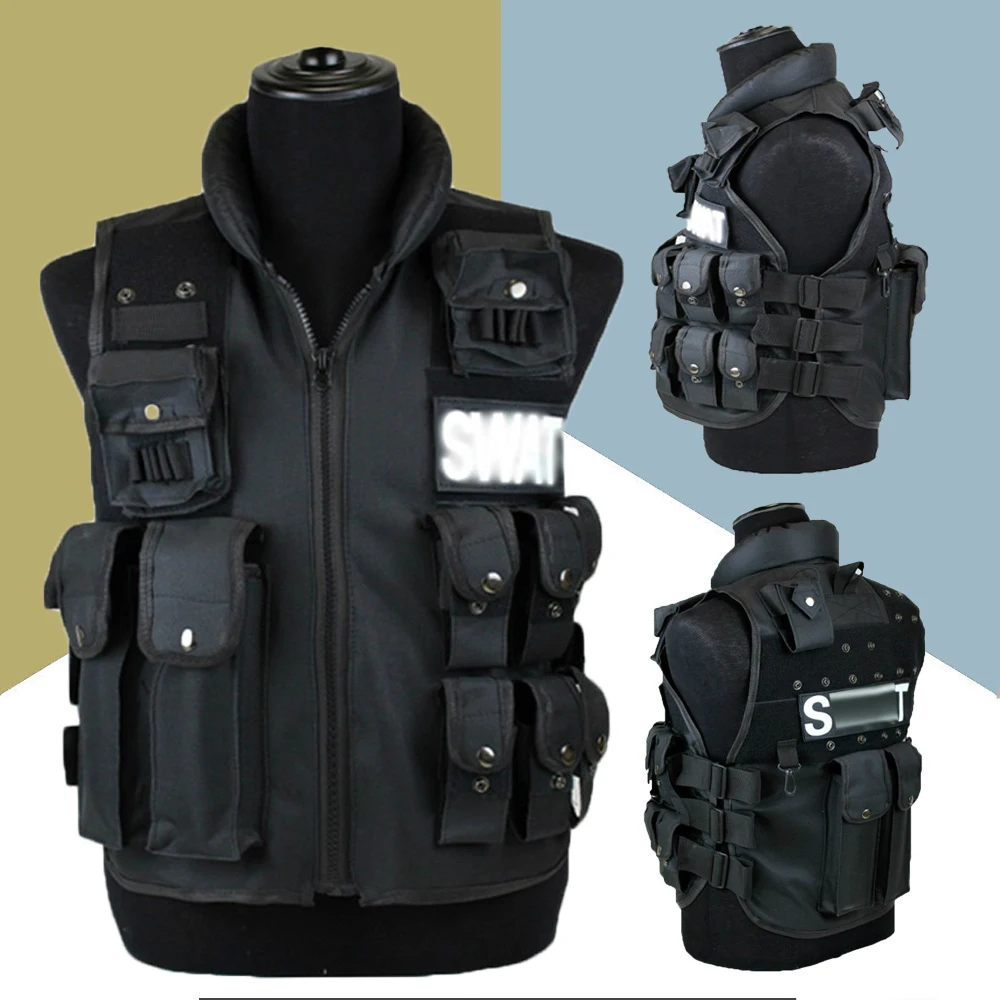 11 Pockets Tactical Vest Men Hunting Vest Outdoor Waistcaot Military Training CS Waistcoat swat Protective Modular Security Vest
11 Pockets Tactical Vest Men Hunting Vest Outdoor Waistcaot Military Training CS Waistcoat swat Protective Modular Security Vest
