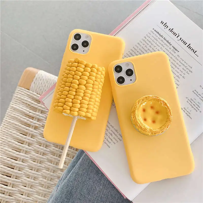 3D Creativity Egg Tart Corn soft TPU Phone case For iphone 11 Pro Max Back Cover For iphone X XR XS Max 6 6S 7 8 Plus Cases capa
3D Creativity Egg Tart Corn soft TPU Phone case For iphone 11 Pro Max Back Cover For iphone X XR XS Max 6 6S 7 8 Plus Cases capa