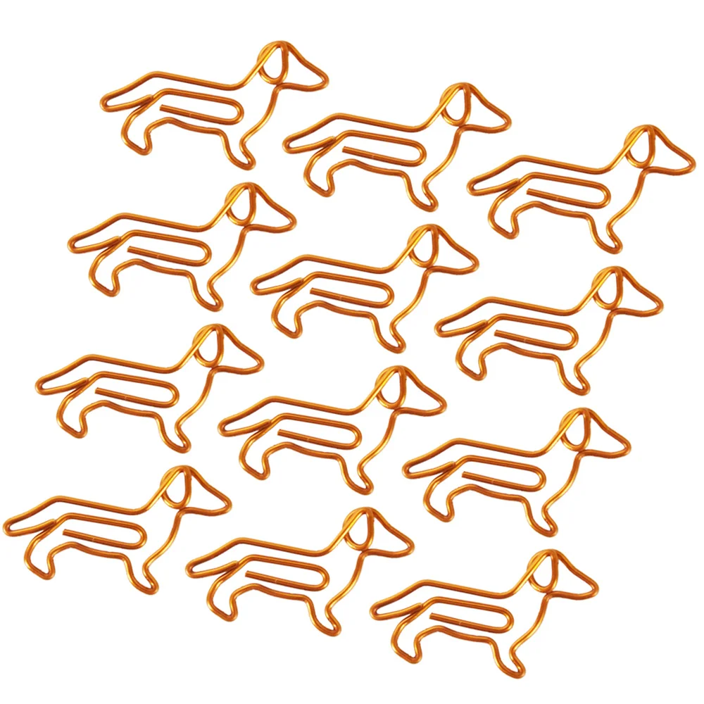 30Pcs Golden Dachshund Paper Clips Cartoon Paper Clips Creative Customization Special-shaped Gold Paper Clips(Orange)
30Pcs Golden Dachshund Paper Clips Cartoon Paper Clips Creative Customization Special-shaped Gold Paper Clips(Orange)