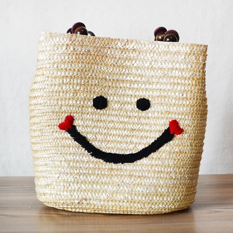 2021 Top Quality Beading Straw Bag Smiley Shark Embroidered Shoulder Bag Leisure Vacation Portable Small Fresh Beach Bag
2021 Top Quality Beading Straw Bag Smiley Shark Embroidered Shoulder Bag Leisure Vacation Portable Small Fresh Beach Bag