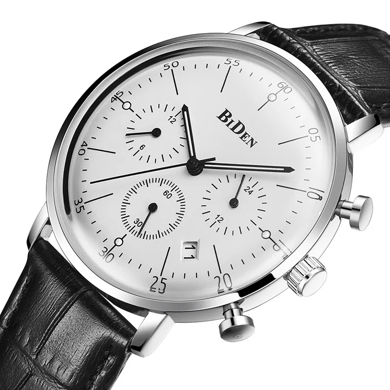 Watch Men Luxury Leather Strap Chronograph Waterproof Sports Quartz Wrist Watch Mens Fashion Business Male Clock
Watch Men Luxury Leather Strap Chronograph Waterproof Sports Quartz Wrist Watch Mens Fashion Business Male Clock