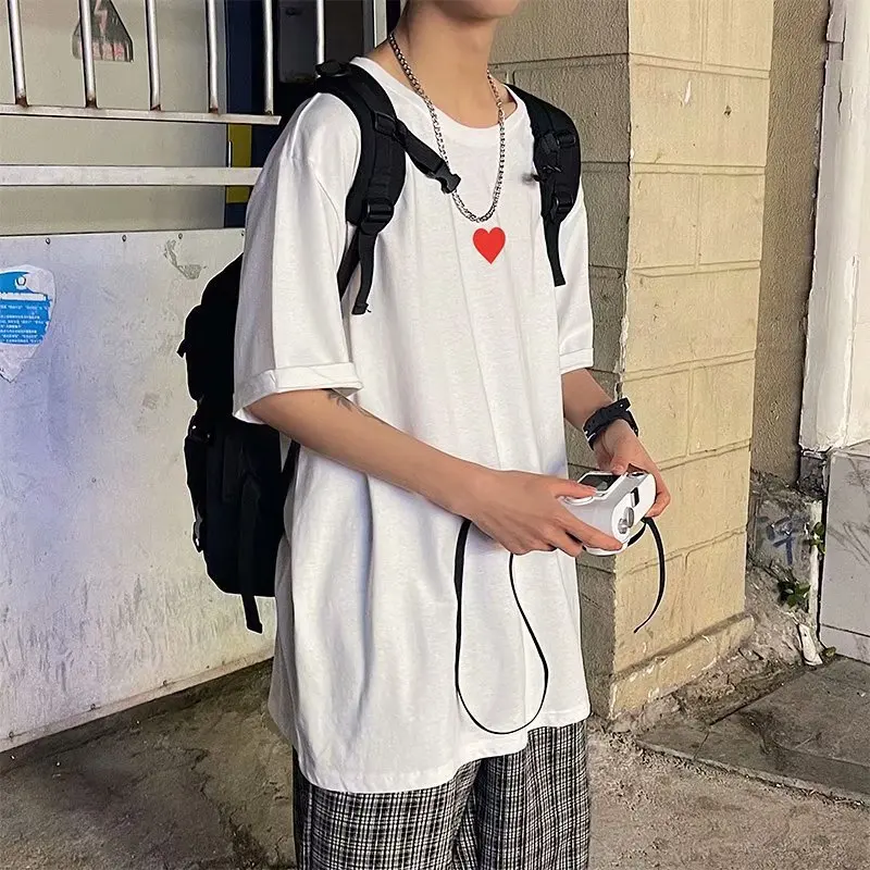 2021 Female Printed Short-Sleeved T-shirt Men's Trendy Hong Kong Style Pu Handsome round Neck Top Loose Half-Length Sleeves
2021 Female Printed Short-Sleeved T-shirt Men's Trendy Hong Kong Style Pu Handsome round Neck Top Loose Half-Length Sleeves