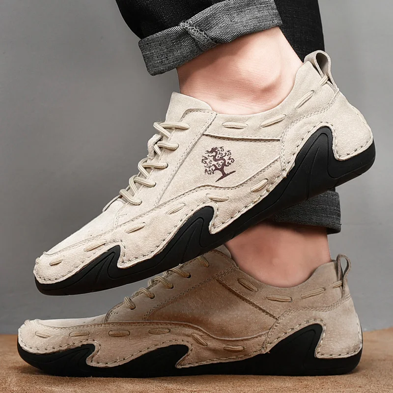 Men Casual Shoes Leather Fashion Male Sneakers Handmade Breathable Boots Loafers Boat Vulcanized Shoes Plus Size Men's Sneakers
Men Casual Shoes Leather Fashion Male Sneakers Handmade Breathable Boots Loafers Boat Vulcanized Shoes Plus Size Men's Sneakers