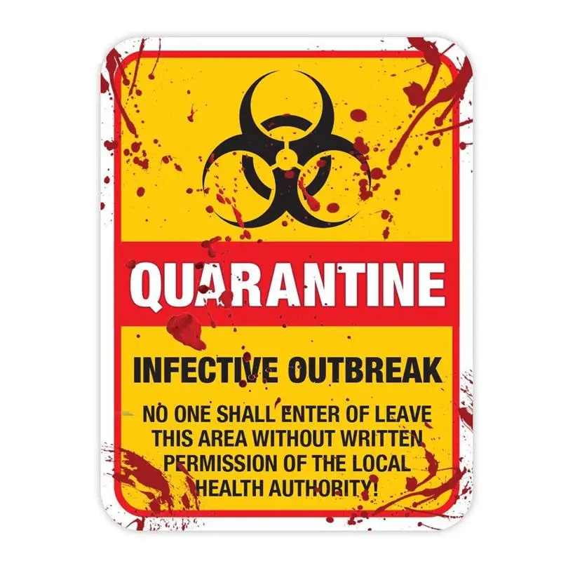 Small Town 15x20CM Funny ZOMBIE Warning Quarantine Infected Area Caution Retro-reflective Car Sticker Decals C1-8023
Small Town 15x20CM Funny ZOMBIE Warning Quarantine Infected Area Caution Retro-reflective Car Sticker Decals C1-8023