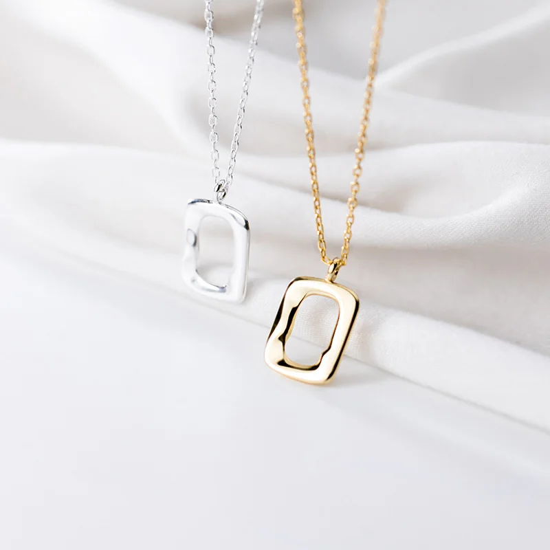 PONYKISS Trendy S925 Sterling Silver Geometric Hollow Square Pendant Necklace Women Anniversary Jewelry Accessory Chic Gift
PONYKISS Trendy S925 Sterling Silver Geometric Hollow Square Pendant Necklace Women Anniversary Jewelry Accessory Chic Gift