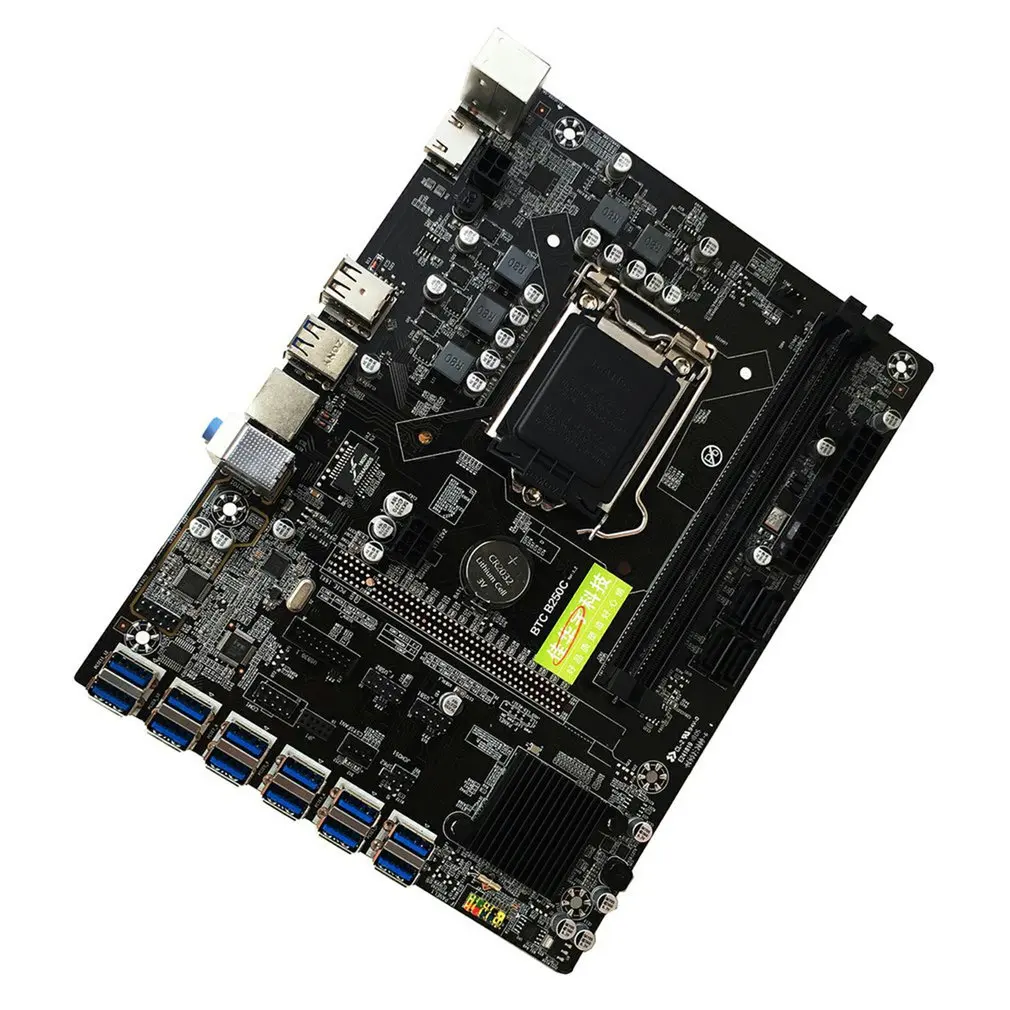 Новая материнская плата B250C для компьютера, 12 графических слотов, USB3.0, интерфейс прямого подключения к графическому процессору, быстрая заг...
Новая материнская плата B250C для компьютера, 12 графических слотов, USB3.0, интерфейс прямого подключения к графическому процессору, быстрая заг...