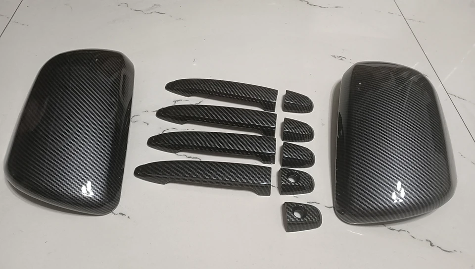 Carbon Fiber Style Rearview Side Mirror Cover Door Handle Cover Trim for 2008-2013 Toyota Highlander Mirrors 11pcs
Carbon Fiber Style Rearview Side Mirror Cover Door Handle Cover Trim for 2008-2013 Toyota Highlander Mirrors 11pcs