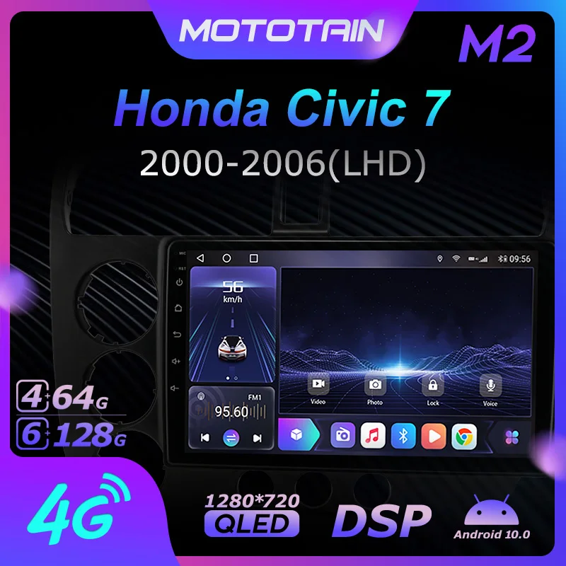 6G+128G Android 10.0 Car Radio GPS for Honda Civic 7 2000 - 2006 GPS Navi Seteo System with 4G LTE DSP SPDIF BT 5.0 1280*720
6G+128G Android 10.0 Car Radio GPS for Honda Civic 7 2000 - 2006 GPS Navi Seteo System with 4G LTE DSP SPDIF BT 5.0 1280*720