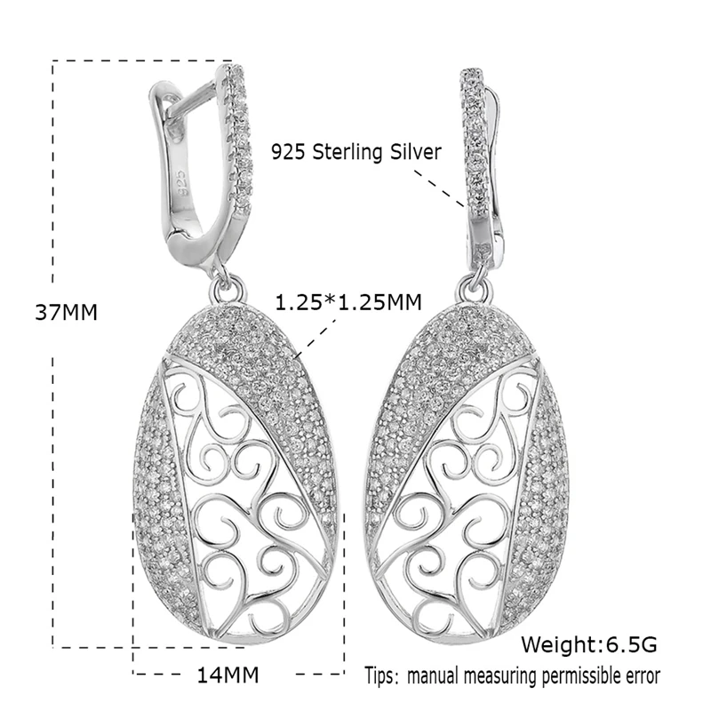 DY 925 Sterling Silver Earring CZ Dangle Drop Charm Fancy Tree Individuality Hollow Creative Earring For Women Fine Jewelry
DY 925 Sterling Silver Earring CZ Dangle Drop Charm Fancy Tree Individuality Hollow Creative Earring For Women Fine Jewelry