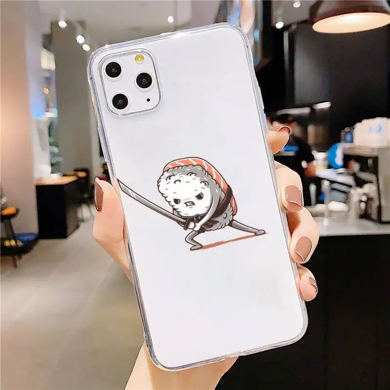 Funny sushi Phone Case For iPhone 12 11 Pro XS MAX 7 XR X 8 6 Plus Soft Clear Cover Fundas
Funny sushi Phone Case For iPhone 12 11 Pro XS MAX 7 XR X 8 6 Plus Soft Clear Cover Fundas