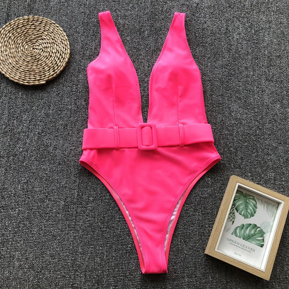 2020 Swimming Women High Cut Swimwear Solid One Piece Swimsuit Female High Waist Monokini V-Neck Sexy Bathing Suit Swim Suit
2020 Swimming Women High Cut Swimwear Solid One Piece Swimsuit Female High Waist Monokini V-Neck Sexy Bathing Suit Swim Suit