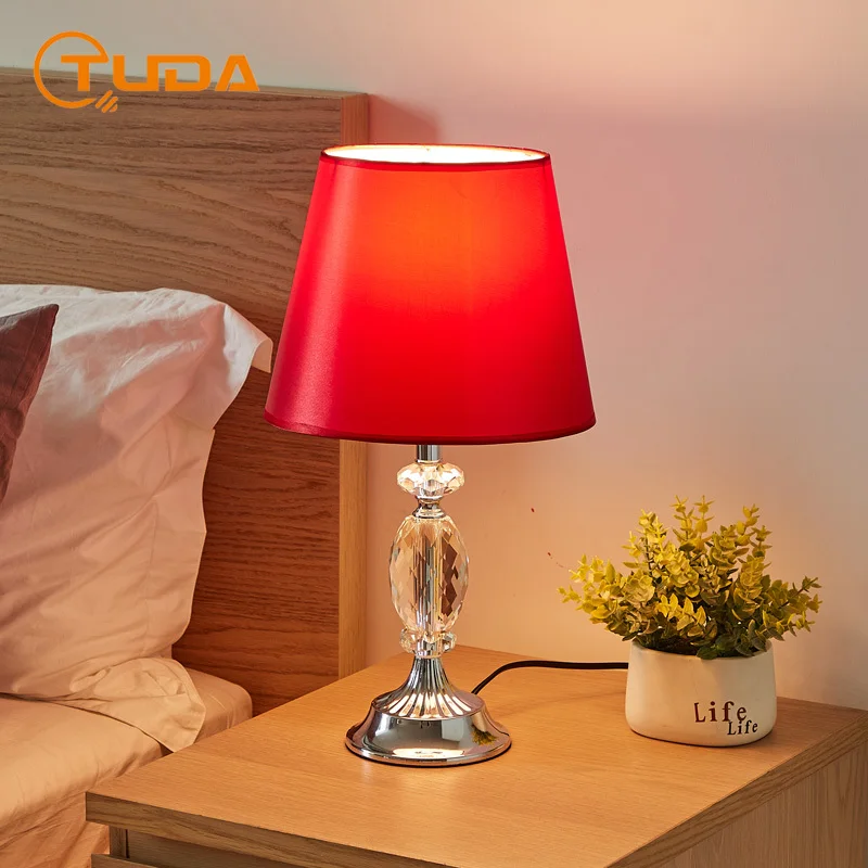 Modern Simple and Fashionable Wedding Red Crystal Table Lamp for Bedroom Living Room Bedside Lamp Study Desk Lamp Home Decor E27
Modern Simple and Fashionable Wedding Red Crystal Table Lamp for Bedroom Living Room Bedside Lamp Study Desk Lamp Home Decor E27