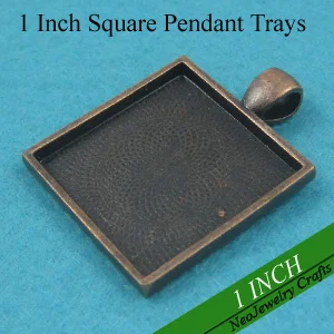 1 inch Antique Copper Square Tray Pendants, Square Blank Bezel Setting, 25mm Square Glass Tray Pendant Setting
1 inch Antique Copper Square Tray Pendants, Square Blank Bezel Setting, 25mm Square Glass Tray Pendant Setting