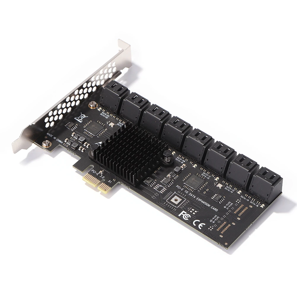Адаптер контроллера, адаптер для серверов, 16 портов 6 Гбит/с PCI-Express X1 на SATA 3,0, плата расширения
Адаптер контроллера, адаптер для серверов, 16 портов 6 Гбит/с PCI-Express X1 на SATA 3,0, плата расширения
