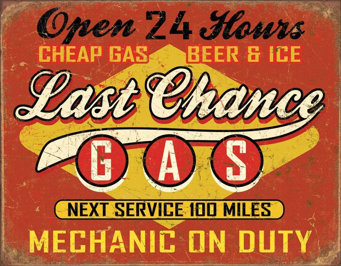 Xuship Tin Sign Vintage Gas Station Open 24 Hours Garage Bar Club Wall Hanging 12x8 Inch
Xuship Tin Sign Vintage Gas Station Open 24 Hours Garage Bar Club Wall Hanging 12x8 Inch