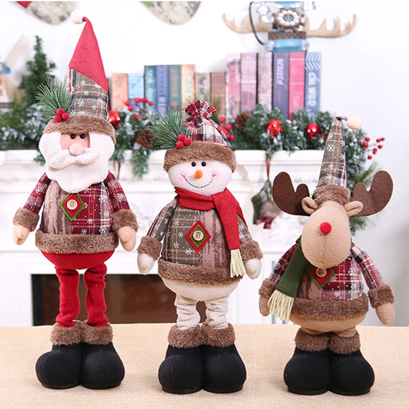 Christmas Trumpet Snowflake Plaid Fabric Retractable Doll Ornaments Creative Santa Snowman Window Decorations
Christmas Trumpet Snowflake Plaid Fabric Retractable Doll Ornaments Creative Santa Snowman Window Decorations