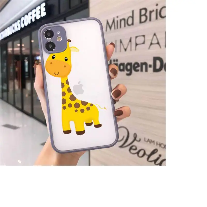 Cute Cartoon Giraffe Phone Cases matte transparent For iphone 7 8 11 12 plus mini x xs xr pro max cover
Cute Cartoon Giraffe Phone Cases matte transparent For iphone 7 8 11 12 plus mini x xs xr pro max cover