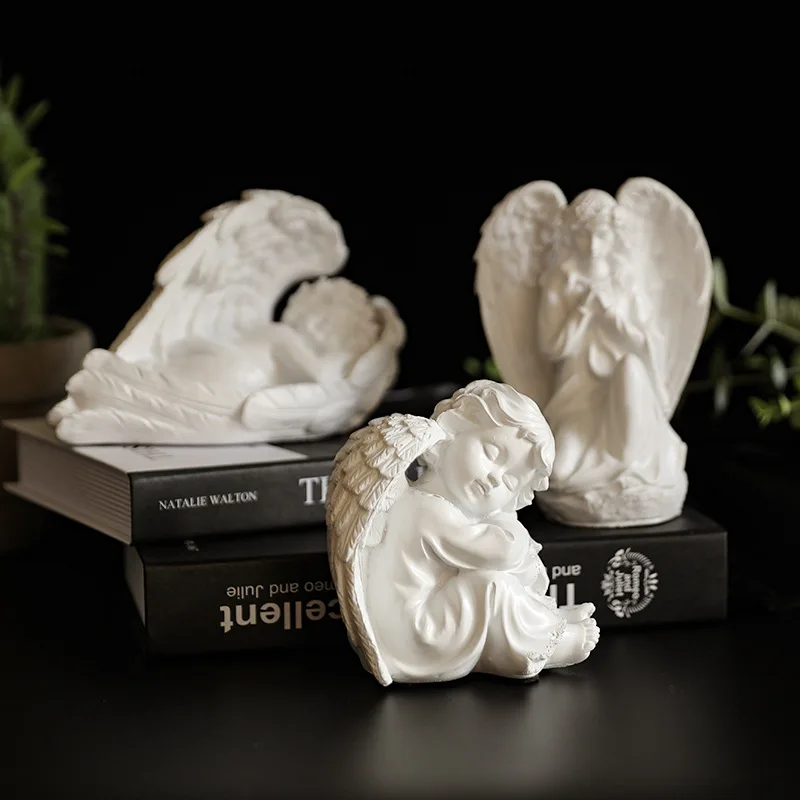 European Resin White Cute Cupid Angel Decoration Crafts Creative Desktop Ornament Christmas Wedding Gift Creative Sculpture
European Resin White Cute Cupid Angel Decoration Crafts Creative Desktop Ornament Christmas Wedding Gift Creative Sculpture