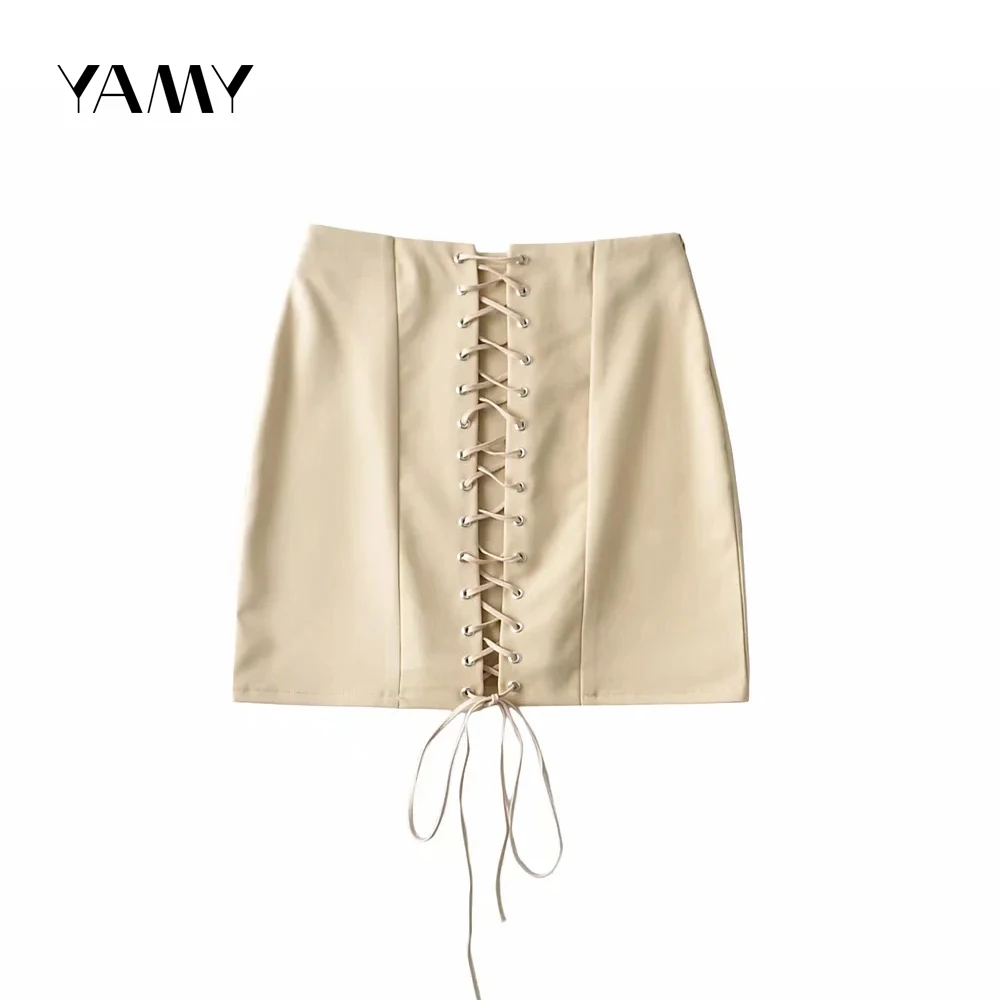 Женские летние юбки на шнуровке с высокой талией, пикантные повседневные юбки, новинка 2021, Модные Черные Облегающие юбки в Корейском стиле, ...
Женские летние юбки на шнуровке с высокой талией, пикантные повседневные юбки, новинка 2021, Модные Черные Облегающие юбки в Корейском стиле, ...