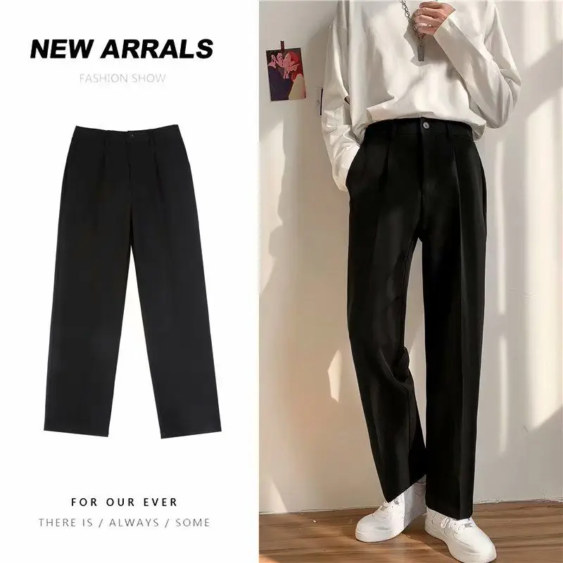 Men Trousers Office Straight Leg Four Seasons High Quality Sagging Wide Loose College Cotton The New Listing Fashion Trend
Men Trousers Office Straight Leg Four Seasons High Quality Sagging Wide Loose College Cotton The New Listing Fashion Trend