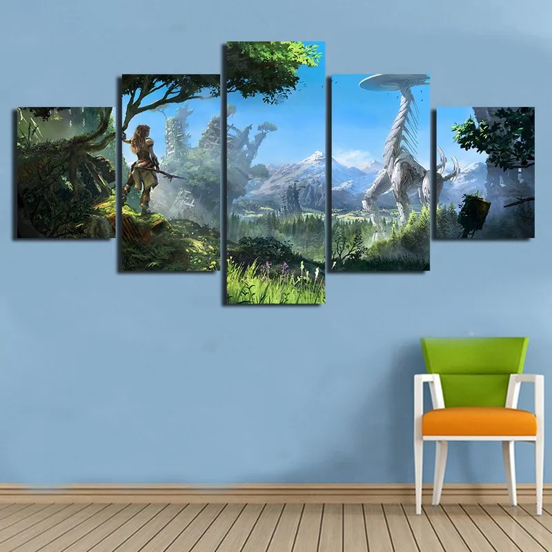 5 Pieces Horizon Zero Dawn Gamer Wall Art Canvas Decor Hd Print Posters Pictures Paintings Living Room Home Decoration
5 Pieces Horizon Zero Dawn Gamer Wall Art Canvas Decor Hd Print Posters Pictures Paintings Living Room Home Decoration