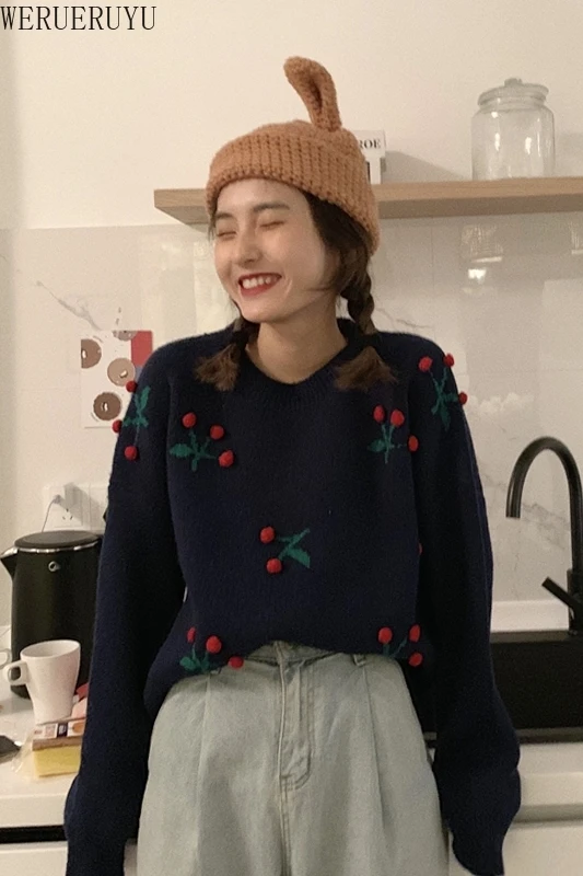 WERUERUYU Pullover women's sweaters autumn winter O-neck long-sleeved short paragraph bottoming shirt women's of the loose
WERUERUYU Pullover women's sweaters autumn winter O-neck long-sleeved short paragraph bottoming shirt women's of the loose