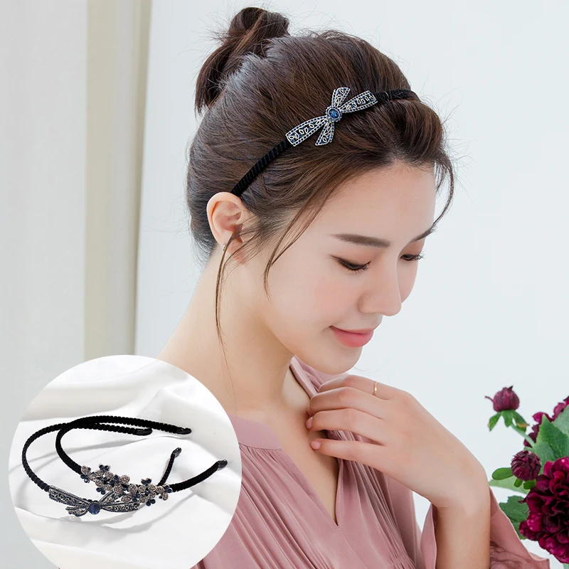 CHIMERA 2pcs-set flannel non-slip crystal fine head band Hoop retro diamond-studded bowknot flower wild Hair Band for women girl
CHIMERA 2pcs-set flannel non-slip crystal fine head band Hoop retro diamond-studded bowknot flower wild Hair Band for women girl