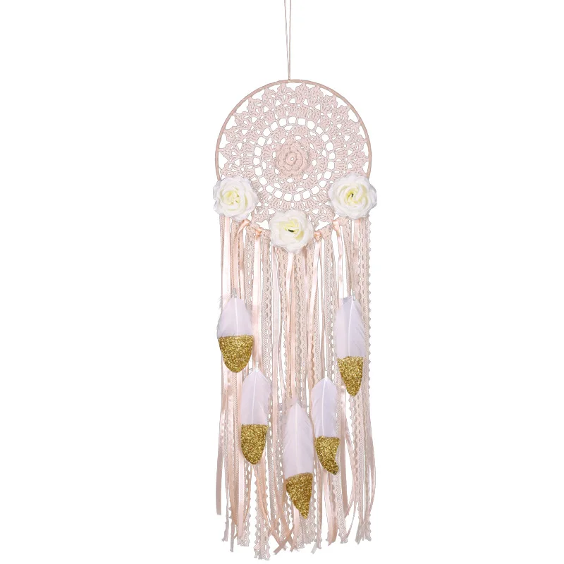 Hanging Pendants, Flower Feathers Dreamcatcher Decorative Ornaments for Bedroom Sitting Room, Beige
Hanging Pendants, Flower Feathers Dreamcatcher Decorative Ornaments for Bedroom Sitting Room, Beige