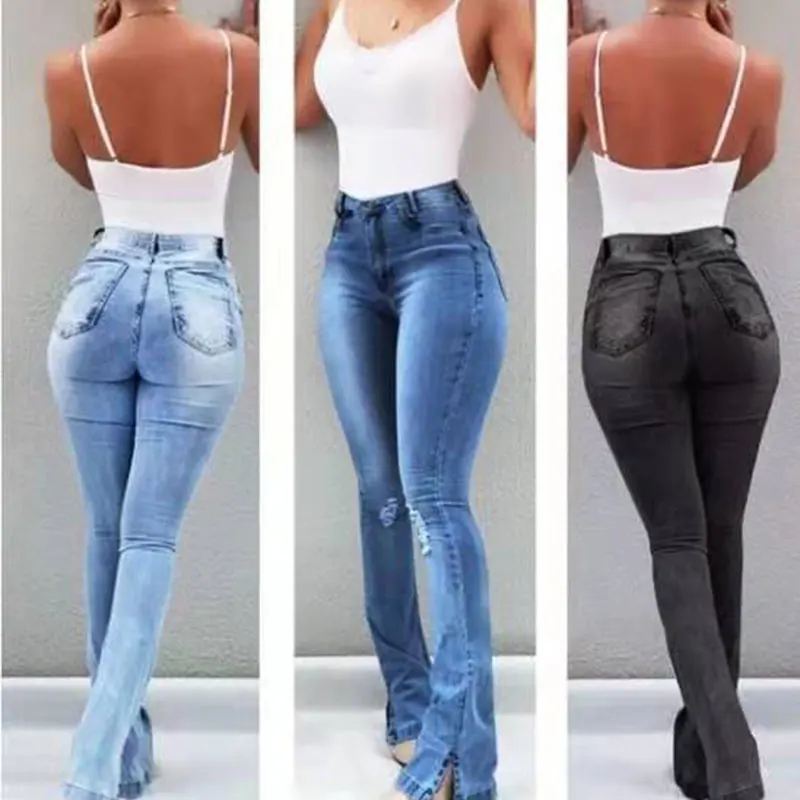 Women High Waist Retro Jeans Flare Pants Stretch Slim Bell Bottom Denim Trousers TY66 
Women High Waist Retro Jeans Flare Pants Stretch Slim Bell Bottom Denim Trousers TY66