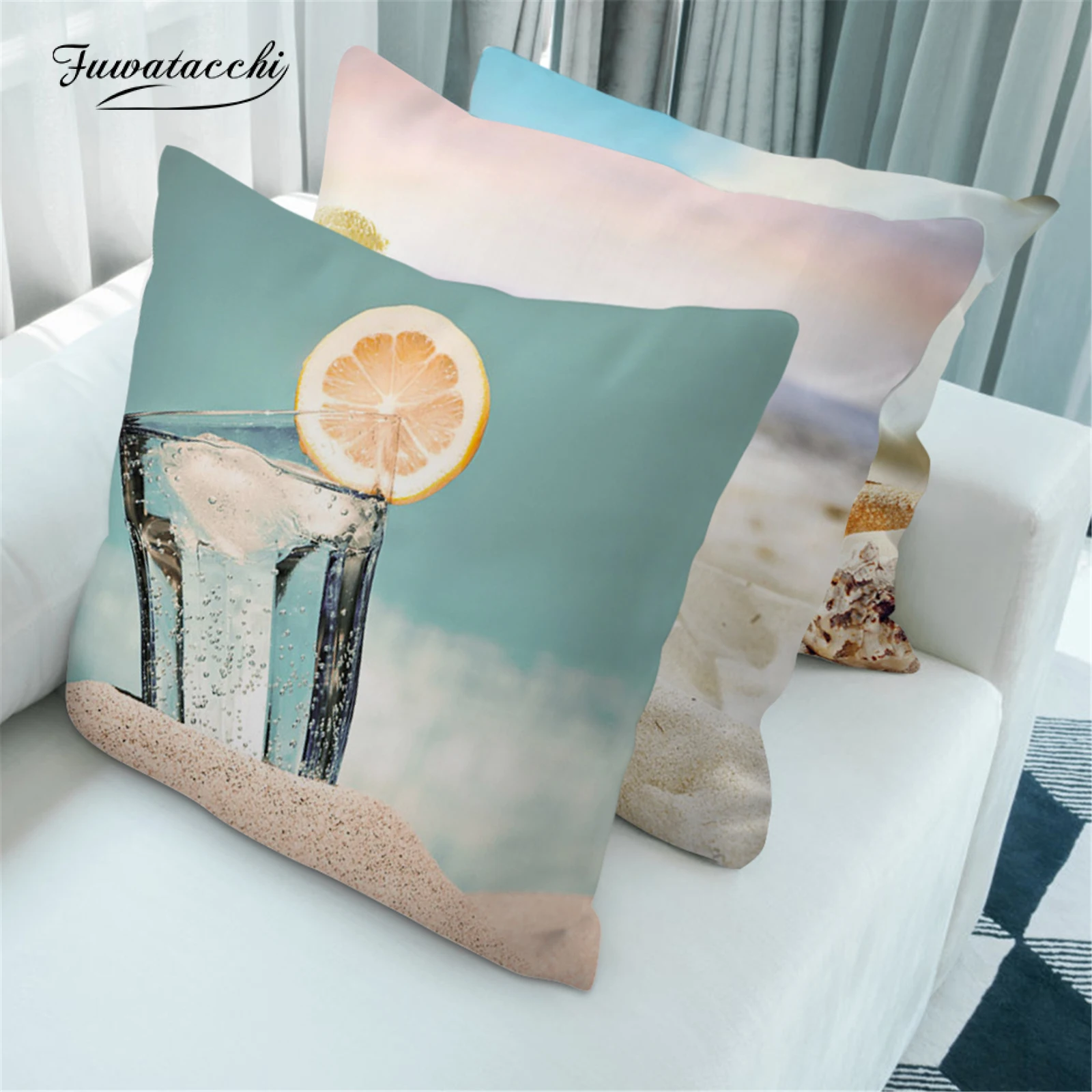 Fuwatacchi Cushion Cover Summer Beach Pattern Pillowcover Home Sofa Couch Decoration Throw Pillow Case 45X45CM Fundas De Cojin
Fuwatacchi Cushion Cover Summer Beach Pattern Pillowcover Home Sofa Couch Decoration Throw Pillow Case 45X45CM Fundas De Cojin