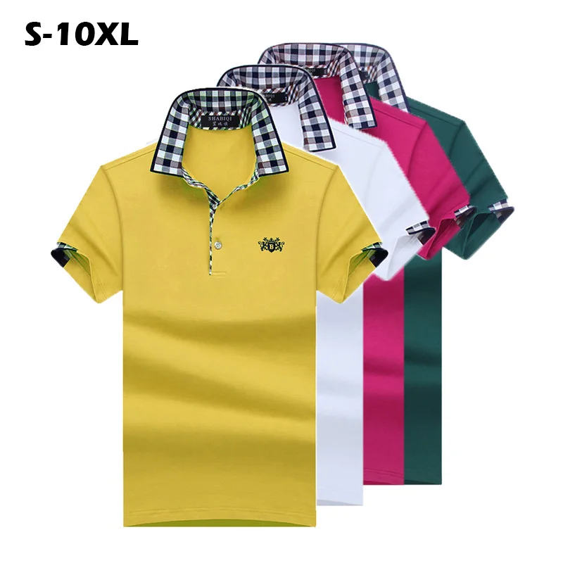 SHABIQI 2021 Fashion Men Polo Embroidery 75% Cotton Tee Plus Size Size S-10XL Short Sleeve Polos Shirt
SHABIQI 2021 Fashion Men Polo Embroidery 75% Cotton Tee Plus Size Size S-10XL Short Sleeve Polos Shirt
