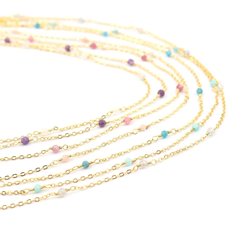 DoreenBeads 304 Цепочка Из Нержавеющей Стали Круглый Золотой цвет многоцветный стеклянный соединительный кабель Женская мода DIY ожерелье ювелирн...
DoreenBeads 304 Цепочка Из Нержавеющей Стали Круглый Золотой цвет многоцветный стеклянный соединительный кабель Женская мода DIY ожерелье ювелирн...