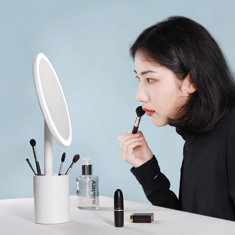 Makeup Mirror With Storage Cosmetic Pencils Tools Storage Box Makeup Organizer With Mirror LED Light Ladies Portable For Womens
Makeup Mirror With Storage Cosmetic Pencils Tools Storage Box Makeup Organizer With Mirror LED Light Ladies Portable For Womens