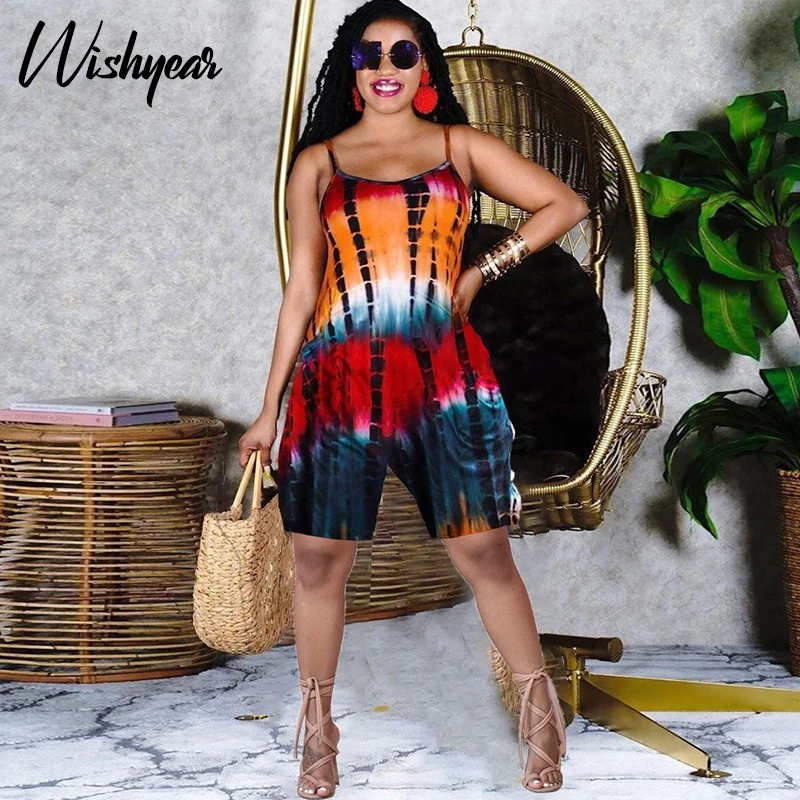 Wishyear Sexy Tie Dye Pocket Playsuit Off Shoulder Backless Birthday Short Rompers for Women Clubwear One Piece Party Outfits
Wishyear Sexy Tie Dye Pocket Playsuit Off Shoulder Backless Birthday Short Rompers for Women Clubwear One Piece Party Outfits