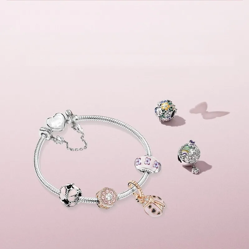 925 Sterling Silver Heart Clear Cubic Zirconia Safety Chain Charm Star Bow Bead Chain Fit Pando Bracelet DIY Making Jewelry
925 Sterling Silver Heart Clear Cubic Zirconia Safety Chain Charm Star Bow Bead Chain Fit Pando Bracelet DIY Making Jewelry