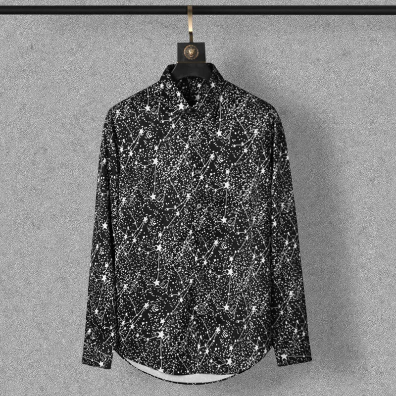 New 2021 Men 3D luxurious Classic Black White Star Print Fashion Silk Casual Shirts Shirt high Pocket Long-sleeves S 2XL #A158
New 2021 Men 3D luxurious Classic Black White Star Print Fashion Silk Casual Shirts Shirt high Pocket Long-sleeves S 2XL #A158