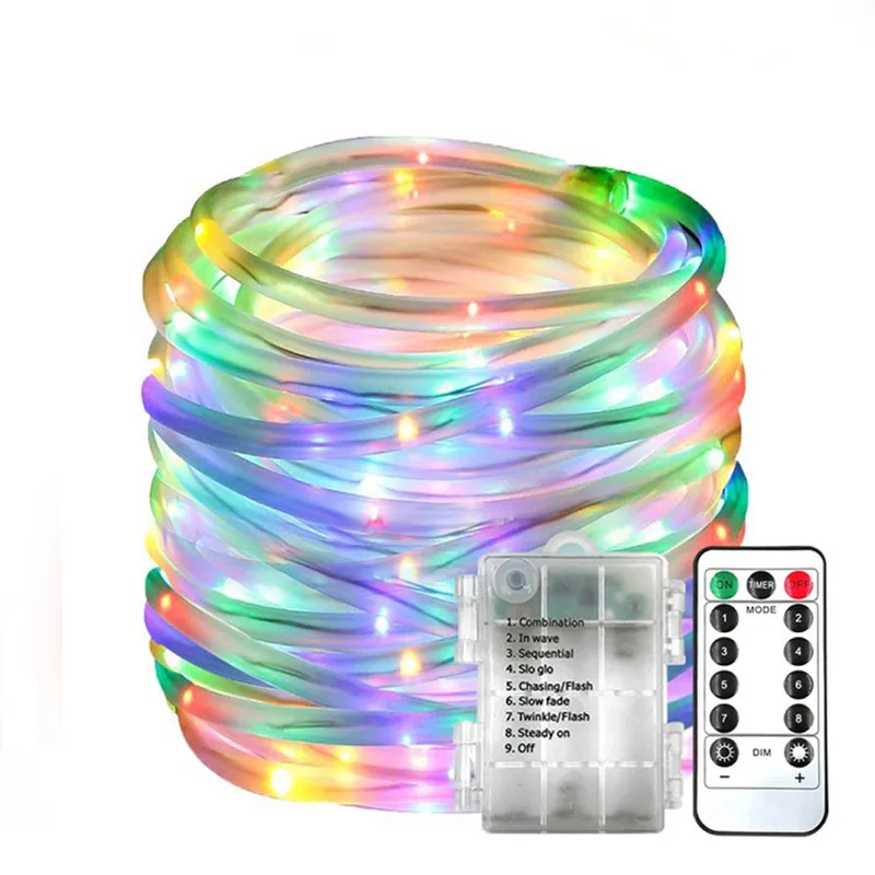 50/100/200LED Rope String Lights Waterproof Copper Wire Tube Fairy Garland Christmas Light for Garden Yard Path Tree Decor
50/100/200LED Rope String Lights Waterproof Copper Wire Tube Fairy Garland Christmas Light for Garden Yard Path Tree Decor
