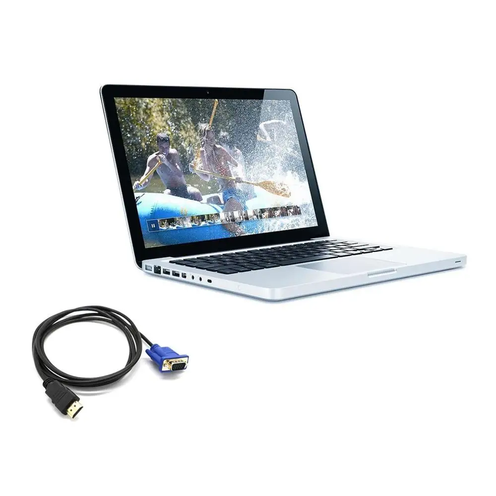 1 м HDMI-совместимый с VGA D-SUB мужской видеоадаптер кабель для HDTV ПК Прочный монитор