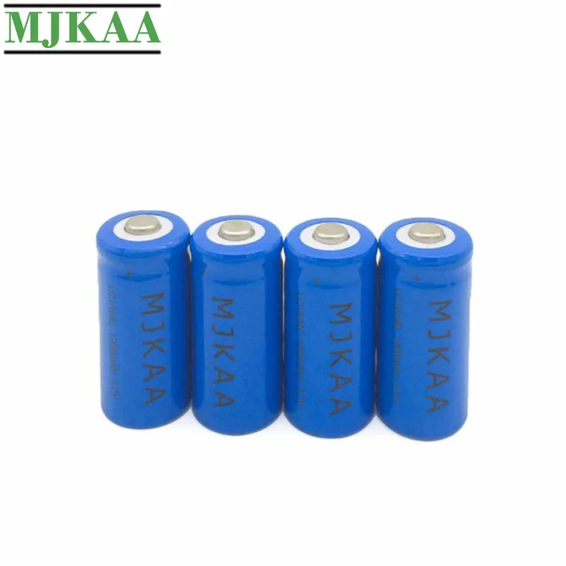 MJKAA 4PCS 16340 3.7V 1200mAh Li-ion Rechargeable Battery CR123A Lithium Batteries for Flashlight Laser303
MJKAA 4PCS 16340 3.7V 1200mAh Li-ion Rechargeable Battery CR123A Lithium Batteries for Flashlight Laser303