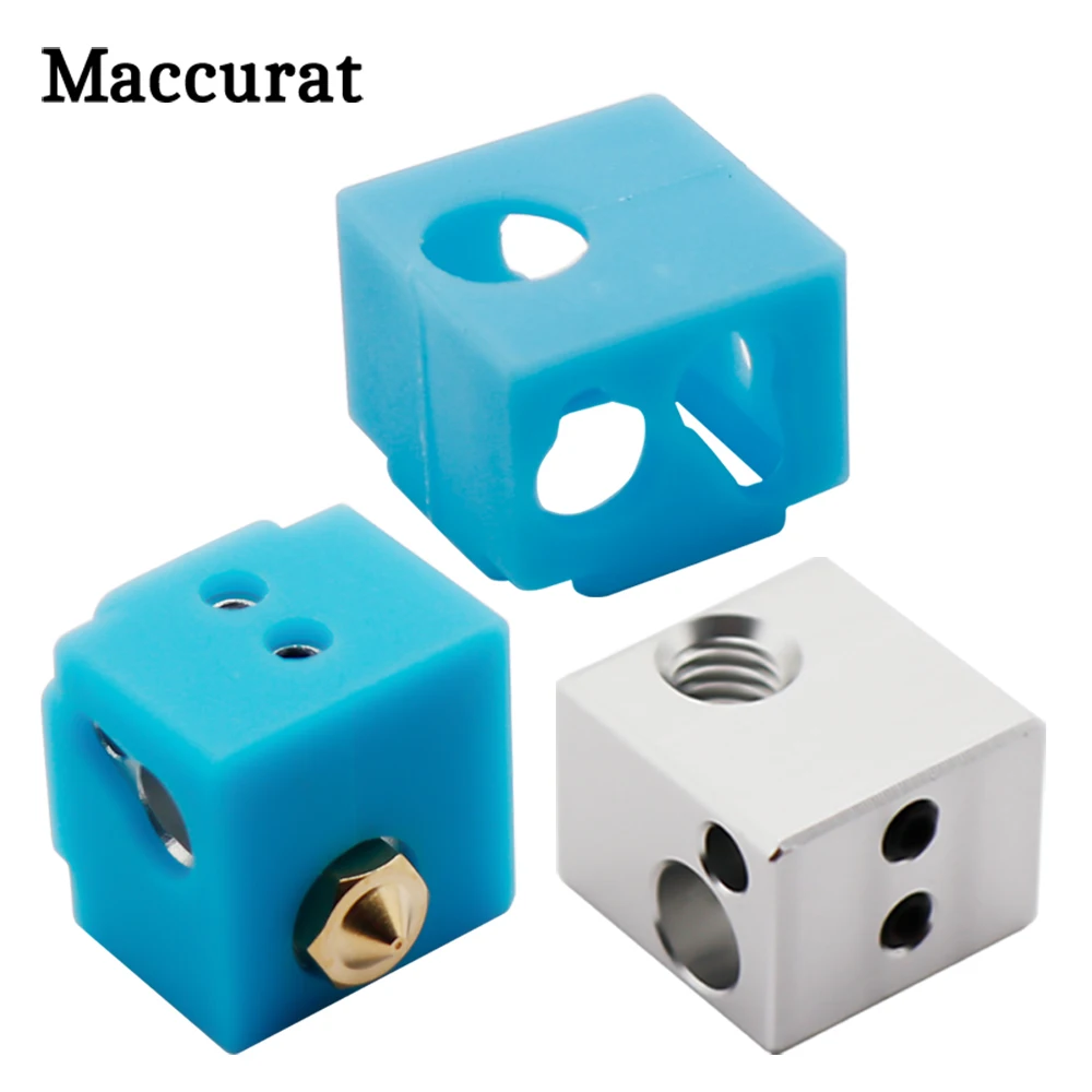 E3D V5 J-head Heating Block Extruder Aluminum HotEnd V5 Heated Block silicone Sock case cover 3D Printer Parts 16*16*12mm
E3D V5 J-head Heating Block Extruder Aluminum HotEnd V5 Heated Block silicone Sock case cover 3D Printer Parts 16*16*12mm