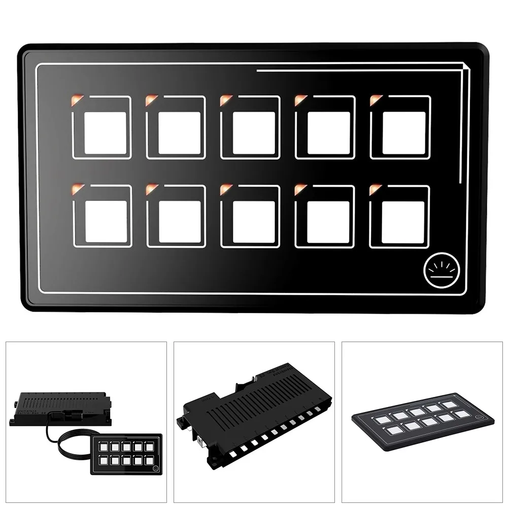 RV And Yacht Modification 10-position Button Switch Panel Bluetooth APP Control For Yachts BOAT Motorhomes Camper Modification
RV And Yacht Modification 10-position Button Switch Panel Bluetooth APP Control For Yachts BOAT Motorhomes Camper Modification