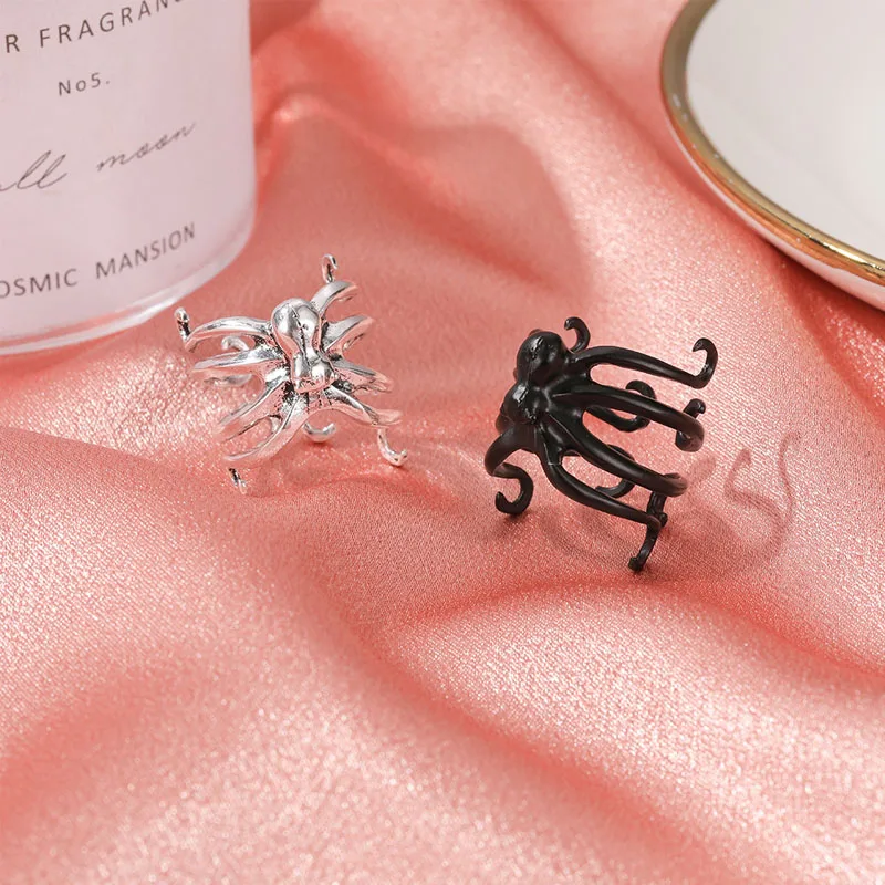 Halloween Accessories Fashion Men Rings Silver Color Alloy Steel Vintage Octopus Style Irregular Pattern Trendy Accessories,1 PC
Halloween Accessories Fashion Men Rings Silver Color Alloy Steel Vintage Octopus Style Irregular Pattern Trendy Accessories,1 PC